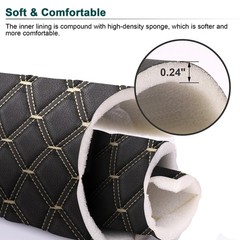 Quilted Faux Leather Upholstery Fabric 63″ Wide Diamond Stitch Foam Back By Yard