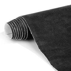 Suede Wrap Self-Adhesive Black Suede Car Interior Wrap 17in x 70in Microfiber…