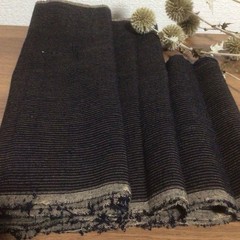 Indigo Dye Handwoven Textile Set Vintage Antique Cotton Fabric 3 Piece