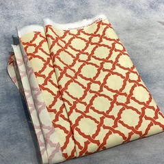 Waverly “Kent Crossing” Coral Trellis Decorator Fabric 56″ x 3.1 yds 100% Cotton