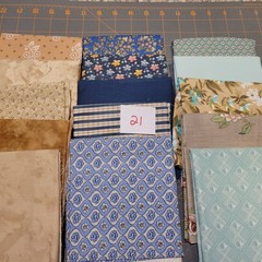 LOT OF 15 FAT QUARTERS COTTON FABRIC ASSTD COLORS & DESIGNS lot 21