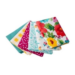 Pioneer Woman 6pc BREEZY BLOSSOM Fat Qtr 18″ x 21″ 100% Cotton Quilt Fabric