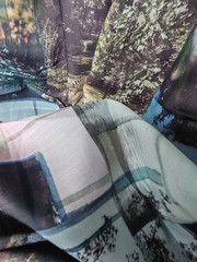 Landscape print high count cotton poplin