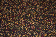 VIP/CRANSTON 100% Quality Cotton Fabric * All over Dark Paisley Pattern BTY USA