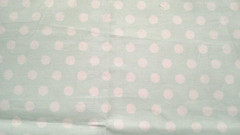 Fabric Timeless White Dots 1/2″ on Pale Green 12″ x 30″ $2.95