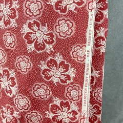 Vintage Cranston Floral Quilting Cotton Fabric 84” x 43”, Sewing Yardage