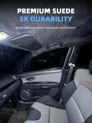 Black Suede Headliner Fabric 96×60 Auto Headliner Tube Kit Car Ceiling