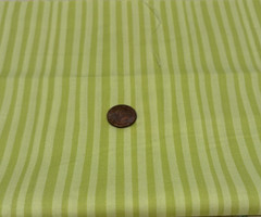 Lime Colored Stripes * Keepsake Calico for JoAnn * 100% Cotton Remnant* 8″ x 22″