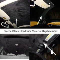 Brown Car Ceiling Fabric Repair Kit Headliner Material with Foam Backing 25sqft