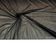 Discount Fabric nylon Tricot Black 15 denier Lustre SheerTM