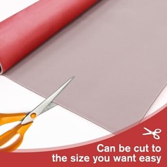 Suede Headliner Fabric with Foam Backing Material – Red 96*60 Inch