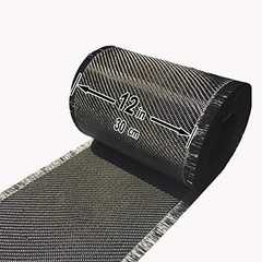 5 FT x 12″ – Carbon Fiber FABRIC-2×2 Twill WEAVE-3K/220g