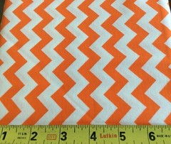 CHOICE FABRICS – CHEVRON CLASSICS #BD48053-A14 – ORANGE– BY THE YARD