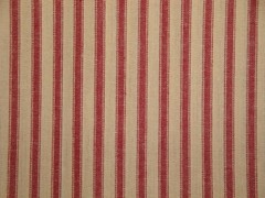 Diamond Textiles Red Stripe Woven Cotton Homespun Sewing Fabric