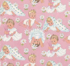 Vintage Baby Pink 8×8 Craft Fabric Block – BUY 2 FABRIC LISTINGS, GET 1 FREE!