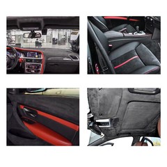 40″x60″ Gray Suede Headliner Fabrics 1/8″ Foam Backed Car Roof Door Upholstery