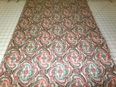 Lightweight Paisley Fabric No selvage on one side. Washed. Approx 47×40. A26-266