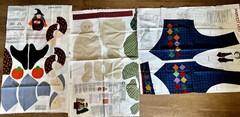6 Lot Holiday Pattern Ready To Cut Out & Sew Halloween Witch Christmas Fall