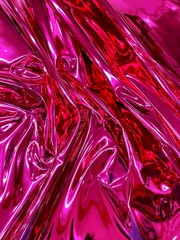Fuchsia 54″ Wide Upholstery Chrome Mirror Reflective Vinyl Fabric By The Yard