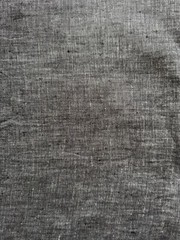 100% Linen Fabric Yarn Dyed Two-Tone Black/White Medium Weight 6 Oz BTY