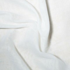 Fire-Retardant Muslin Cotton Fabric Material – WHITE