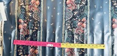 VTG “Wiliamsburg Cherubins “by Waverly Floral Stripe LAMINATED 54” X 18″Remant
