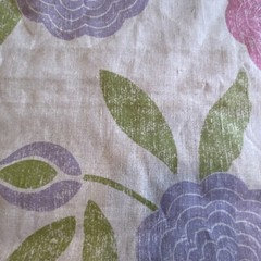 Osborne & Little Fabric Linen Blend Floral Eranthe Over 1 Yard x 42″ Pinks Flax