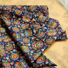 Korean Traditional Flower Devil Patterned Fabric made in Korea BTHY