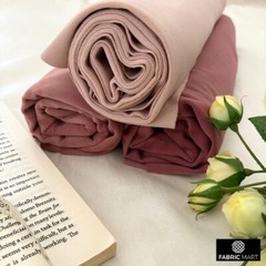 Pastel Peach Velvet Fabric by the Yard, 1 Yard Pink Velvet Fabric