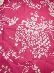 Osborne and Little Vintage Flowers Tasket Pattern 17”x 17.5” Sample Remnant