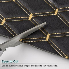Quilted Faux Leather Upholstery Fabric 63″ Wide Diamond Stitch Foam Back By Yard