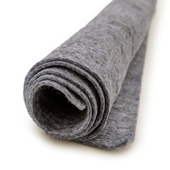 Smoke Heathered Grey Premium Acrylic Felt XL Craft Sheet Fabric Sewing DIY