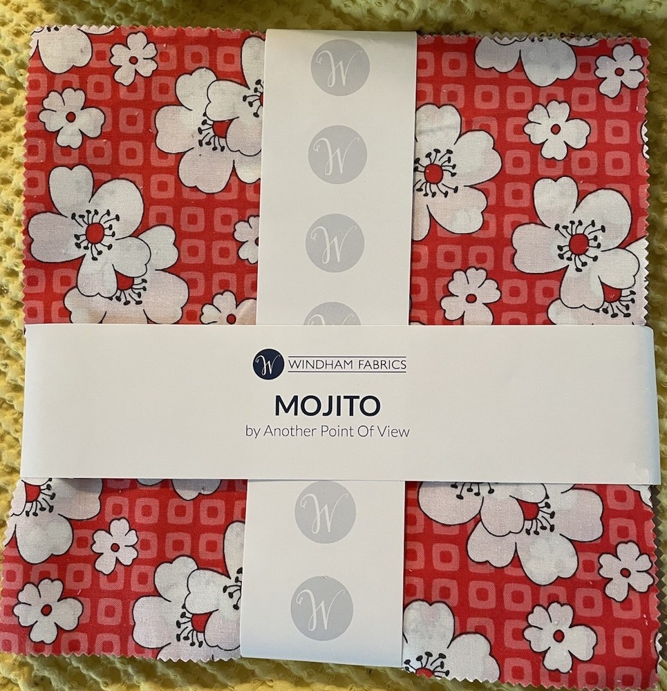Windham Fabrics Mojito Floral 10″ Cotton Squares layer cake OOP