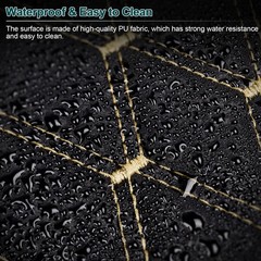 Quilted Faux Leather Upholstery Fabric 63″ Wide Diamond Stitch Foam Back By Yard