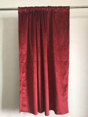 Burgundy Heavy Style Velvet Curtain 120″H Drape Stage/Theater/Home Noise Thermal