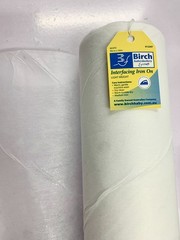 5 METRES -BIRCH IRON-ON INTERFACING – 90CM WIDE – LIGHT, MEDIUM, HEAVY WEIGHTS –