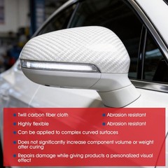 Carbon Fiber Repair Kit, Carbon Fiber Kit, 8″ Twill Carbon Fiber Cloth, 100g …