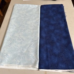 Robert Kaufman Fusions Screenprinted Quilting Fabric 2 X2 Yards Blue