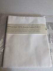 Unbleached 100% Cotton Muslin Fabric 60″ Wide , 1 Yard White Sewing Quilting Cra