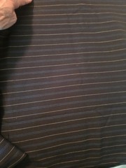 Black/Blue Pinstripe 100% Wool Fabric Apparel/Jacket/Home 2 Yards/56″W/LOT