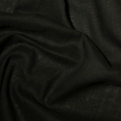 Fire-Retardant Muslin Cotton Fabric Material – BLACK