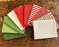 10 Fat Quarters Bundle Riley Blake Basics Christmas Quilt Cotton