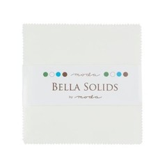 5″ Charm Pack Squares Bella Solids White Quilter’s Cotton Fabric Precuts M528.26