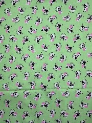 Green Cow Fabric by Timeless Treasures 2126 Cotton 44″ BTY
