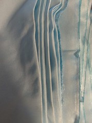 Blue Faux Taffeta Irridescent Fabric 5 Yd X 60”