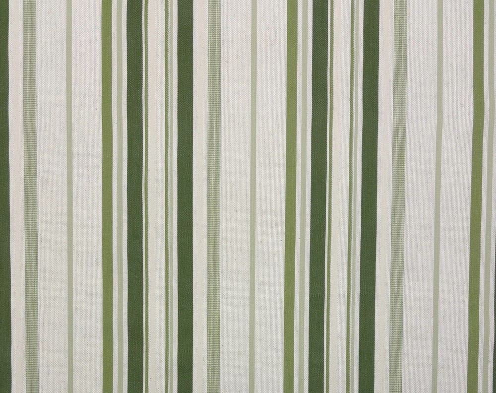 BALLARD DESIGNS RIPA GREEN WHITE CASUAL STRIPED MULTIUSE FABRIC BY THE YARD 54″W