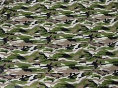 1 Yard Fashion Army Green Camo Camouflage Print Cotton Material Fabrics Poplin