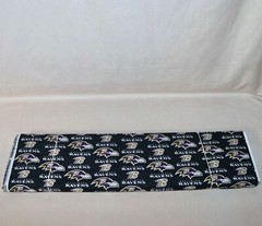 Baltimore Ravens ~ Large Logo Pattern NFL Cotton Fabric 1/4 Yard 9” X 58” New