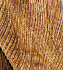 MCM Burnt Orange/Rust/Copper Corduroy Style Upholstery Fabric by the yard