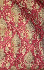 Drapery and Upholstery Chenille Fabric By the Yard Elegant Damask Pattern 58″ w
